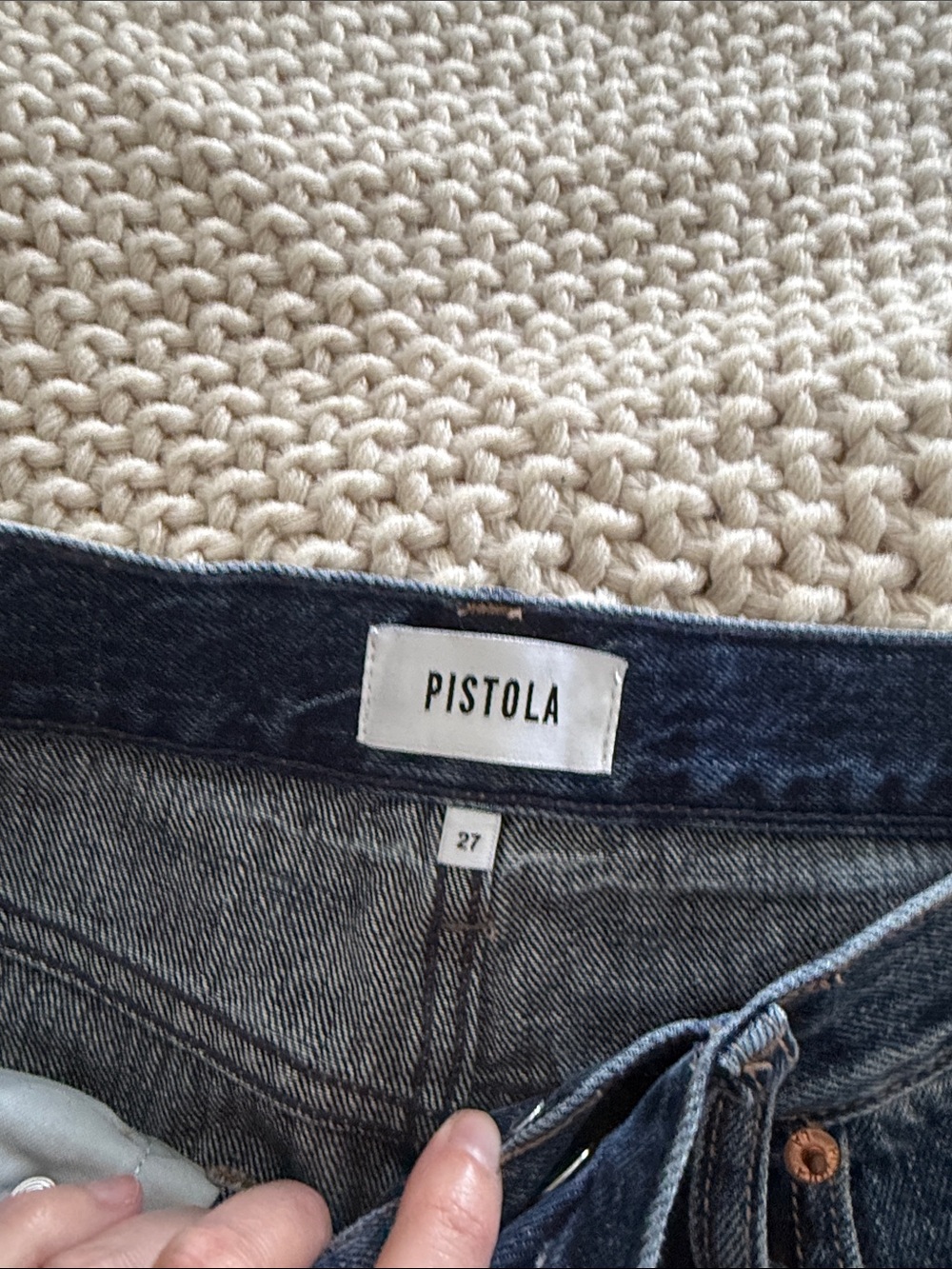 Pistola Wes High Waist Barrel Denim - Picture 2 of 5